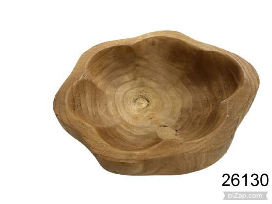 Imagen de CENTRO DE MESA FUENTE MADERA RUSTICA 28 CM 3.26